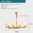 LED Chandelier Pendant Light Modern Nordic Retro Dining Room Decor Ljojo