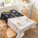 Ljojo Light Luxury Rectangular Tablecloth with Oil-Proof and Anti-Scalding Features