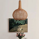 Wabi-Sabi Cap Rattan LED Pendant Lights - Japanese Tea Room Chandelier by Ljojo