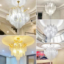 Italian Crystal Chandelier: Designer Luxury Pendant Light for Hotel Lobby by Ljojo