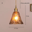 Ljojo Vintage Industrial Pendant Light Glass Chandelier for Dining Room Industrial Style Lighting