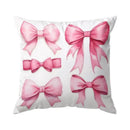 Cherry & Bowknot Pattern Pillowcase – Ljojo Decorative Cushion Cover