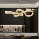 Nordic Luxury LED Crystal Chandelier Pendant Light for Home Decor by Ljojo