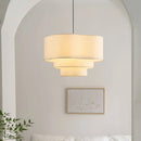 Nordic Wabi-Sabi Fabric Led Pendant Light Chandelier by Ljojo