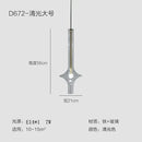 Ljojo Glass Tube Pendant Light Modern Dining Room Chandelier Kitchen Hanging Lamp