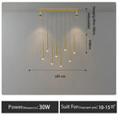 Ljojo LED Chandelier for Dining Room - Modern Energy Saving Pendant Lighting