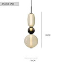 Modern Colorful Glass Pendant Chandelier Light for Loft Living Room - Ljojo
