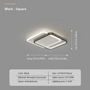 Ljojo Modern Acrylic LED Ceiling Lamp Gold Black Aisle Lights For Bedrooms Hallway Balcony