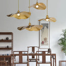 Ljojo Lotus Leaf Chandelier Pendant Lamp for Kitchen Living Dining Room