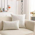 Ljojo Linen Pillow Cover in Green, Grey, White, Cream & Mustard - 12x20", 18x18", 25x25"