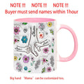 Ljojo 3D Flowers Name Mug for Mother's Day Gifts