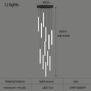 Large Staircase Chandelier LED Long Lamp for Home Hotel Hall Suspension Ljojo Chandelier Lighting