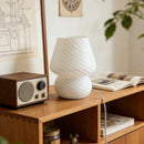 Korean Mid-Century Mushroom Glass Table Lamp | Ins Style Bedroom Decor by Ljojo