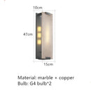Ljojo Marble LED Wall Lights - Copper Gold Black Sconce