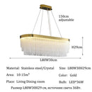 Modern Gold Crystal LED Chandelier - Elegant Home Lighting for Living Room by Ljojo