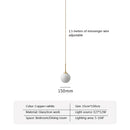 Ljojo LED Glass Ball Chandelier: Nordic Hanging Pendant Lamp for Dining, Bar, & Home Decor