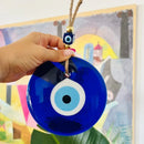 Ljojo™ Blue Evil Eye Glass Wall Hanging Home Protection Charm Wall Decor