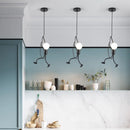 Ljojo Little Man Arts Chandelier LED Ceiling Lamp - Black E27 Pendant Light