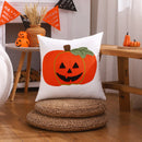 Embroidered Pumpkin Halloween Pillowcase by Ljojo - Cotton Throw Cushion Cover