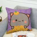 Ljojo Mochi Cat Luxury Cushion Cover Set for Sofa and Bed