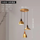 Ljojo Metal Wood Pendant Light: Modern Nordic Artistic Dining Room Lamp