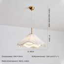 Nordic Fabric Led Chandelier Modern White E27 Pendant Lights - Ljojo
