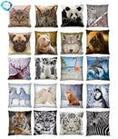 Ljojo 3D Animal Themed Cushion Covers (18" x 18") - Cute Designs