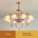 French Living Room Crystal Glass Chandelier Minimalist Modern Luxury Dining Bedroom Villa Hanging Lights Ljojo