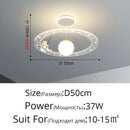 Astronaut Room Pendant Light Dimmable with Remote - Creative Space Starry Sky Eye Protection - Ljojo