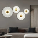 Nordic Stylish LED Wall Pendant Light | Scallop Pleated Wall Lamps by Ljojo