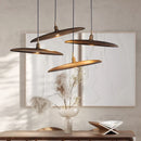 Modern Minimalist Art Design LED Chandelier Wabi-sabi Solid Wood Pendant Light by Ljojo