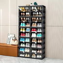 Ljojo™ 10-Tier Foldable Shoe Rack Organizer, Large Collapsible Storage Cabinet