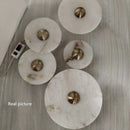 Ljojo Marble LED Wall Lamp Gold Aluminium Art Deco Sconce for Hotel Aisle