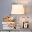 Crystal Glass Ball Table Lamp Modern Bubble Light Reading Bedroom Art - Ljojo
