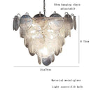 Murano Glass Chandelier: Blue Green Pink Glossy Ceiling Light for Girls Room by Ljojo