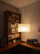 Wabi Sabi Style Square Rice Paper Led Pendant Lights Chandelier by Ljojo