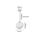 Ljojo Linear Glass Ball Pendant Light Modern Luxury Interior Lighting Staircase Bedroom