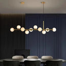 Nordic Glass Pendant Light Fixture for Dining Room Kitchen Chandelier by Ljojo