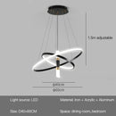 Ljojo LED Chandeliers: Modern, Round, Ceiling Hanging Lamp for Home Lighting