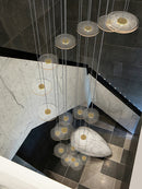 Ljojo Loft Villa LED Chandelier for Living Room - Ceiling Hanging Lamp