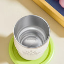 Ljojo 304 Stainless Steel Coffee Cup with Lid, Double-Layer Anti-Scalding Travel Mug