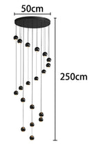 Ljojo LED Pendant Light Chandeliers for Living Room Staircase Indoor Lighting