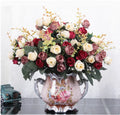 Ljojo™ Ceramic Vase & Flower Arrangement Set - Home Decor Crafts