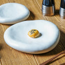 Ljojo Matte Stone Plate Tableware for French Western Food, Steak & Fruit Salad