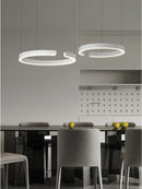 Ljojo LED Round Ring Chandelier for Dining Room, Living Room, and Bedroom