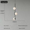 Modern Glass Ball Led Chandelier Luxury Designer Pendant Lamp for Bedroom Living Room by Ljojo