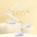 Ljojo LED Clip Reading Lamp Touch Control Dimmable Eye Protection Study Dormitory Office