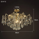 Crystal Copper Chandelier: French Luxury Pendant Lighting by Ljojo