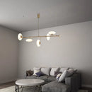 European Minimalist White Glass LED Floor Lamp by Ljojo - Multi-head Metal Frame Bedside Living Room Decor