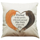 Dachshund Linen Pillowcase 45*45cm by Ljojo: Cozy Decor for Car, Bedroom, Sofa & Kids